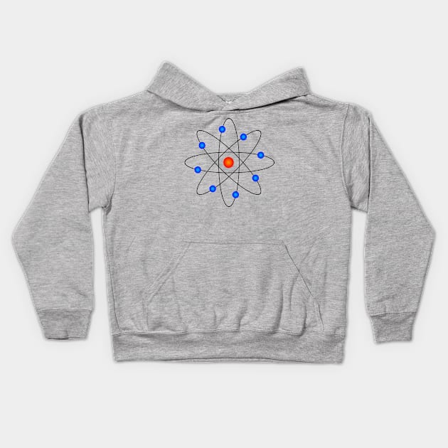 Retro Atom Kids Hoodie by AlternativeEye